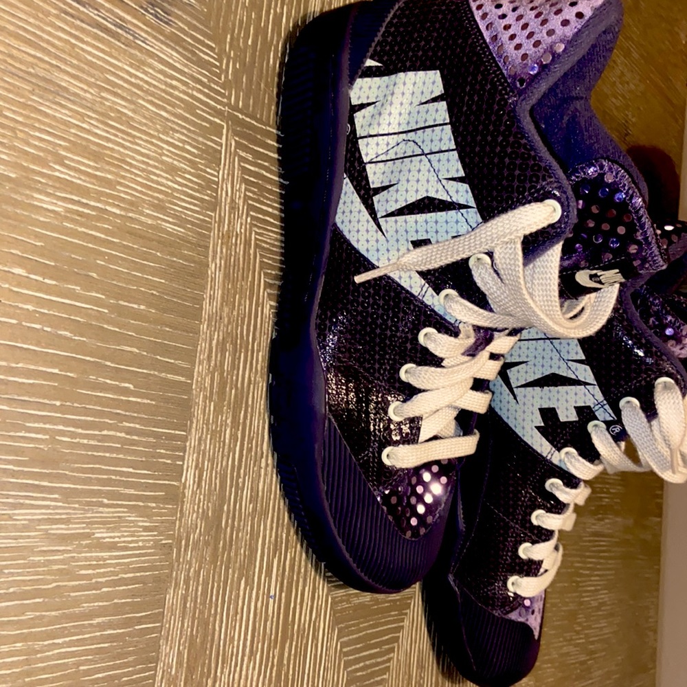 Purple high top Nikes super fun